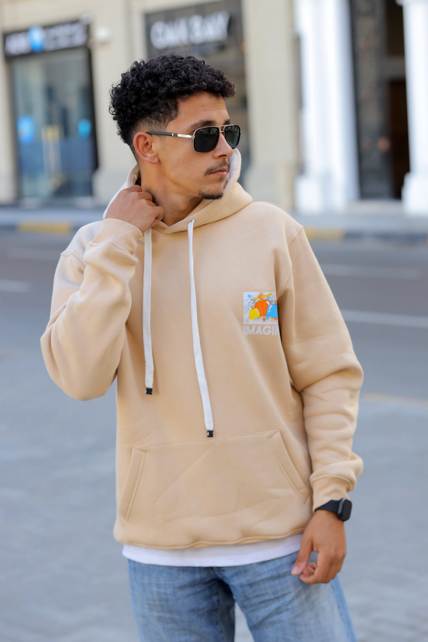 Hoodie Printed - Orange